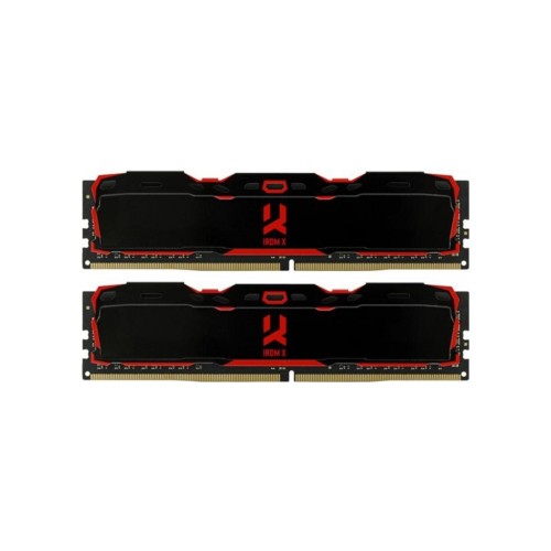 Модуль памяті для компютера DDR4 32GB (2x16GB) 3200 MHz Iridium X Black Goodram (IR-X3200D464L16/32GDC)