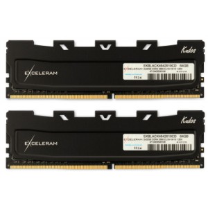 Модуль пам'яті для комп'ютера DDR4 64GB (2x32GB) 2666 MHz Black Kudos eXceleram (EKBLACK4642619CD)