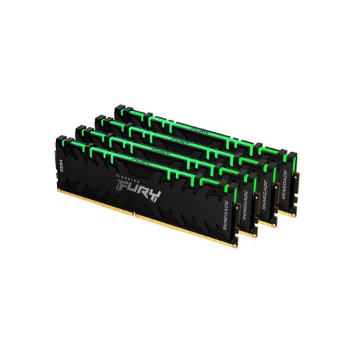 Модуль памяті для компютера DDR4 128GB (4x32GB) 3200 MHz Renegade RGB Kingston Fury (ex.HyperX) (KF432C16RBAK4/128)