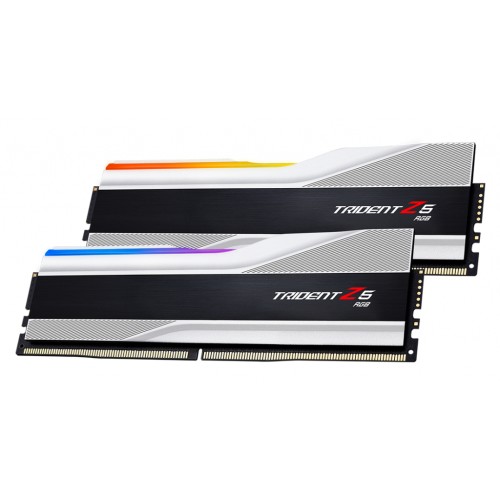 Модуль памяті для компютера DDR5 32GB (2x16GB) 6000 MHz Trident Z5 RGB Silver G.Skill (F5-6000J4040F16GX2-TZ5RS)