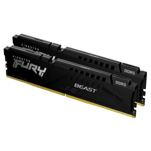 Модуль памяті для компютера DDR5 32GB (2x16GB) 5600 MHz Beast AM5 Black Kingston Fury (ex.HyperX) (KF556C36BBEK2-32)