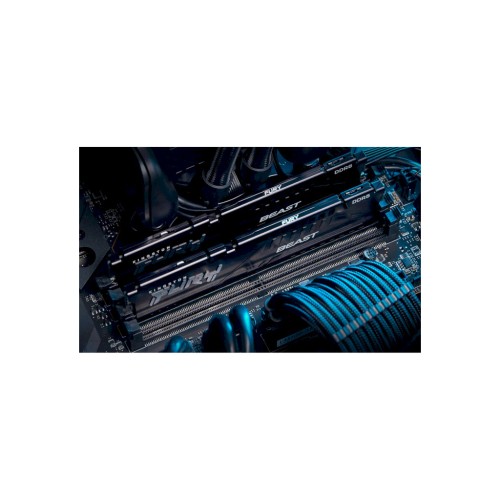 Модуль памяті для компютера DDR5 32GB (2x16GB) 6000 MHz Beast AM5 Black Kingston Fury (ex.HyperX) (KF560C36BBEK2-32)