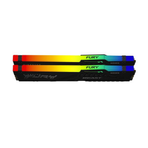 Модуль памяті для компютера DDR5 32GB (2x16GB) 5200 MHz Beast RGB AM5 Black Kingston Fury (ex.HyperX) (KF552C36BBEAK2-32)