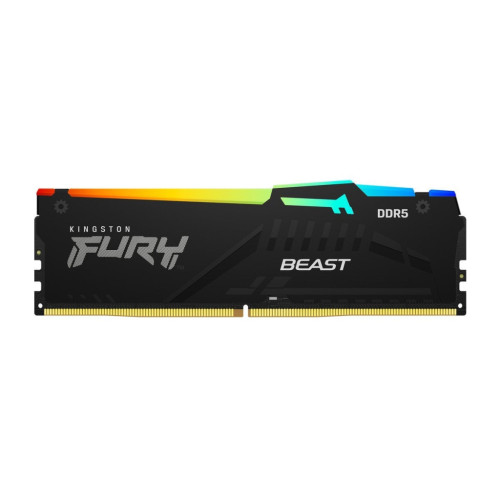 Модуль памяті для компютера DDR5 32GB (2x16GB) 5200 MHz Beast RGB AM5 Black Kingston Fury (ex.HyperX) (KF552C36BBEAK2-32)