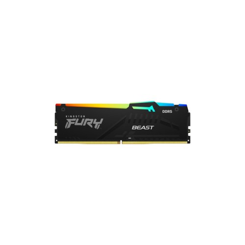 Модуль памяті для компютера DDR5 16GB 5600 MHz Beast RGB AM5 Black Kingston Fury (ex.HyperX) (KF556C36BBEA-16)