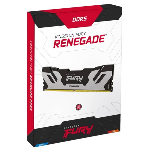 Модуль памяті для компютера DDR5 16GB 6400 MHz FURY Renegade Silver Kingston Fury (ex.HyperX) (KF564C32RS-16)