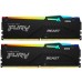 Модуль памяті для компютера DDR5 32GB (2x16GB) 5600 MHz FURY Beast RGB Kingston Fury (ex.HyperX) (KF556C40BBAK2-32)