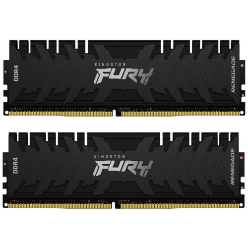 Модуль памяті для компютера DDR4 16GB (2x8GB) 4600 MHz FURY Renegade Black Kingston Fury (ex.HyperX) (KF446C19RBK2/16)