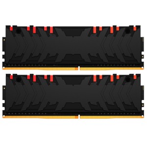 Модуль памяті для компютера DDR4 16GB (2x8GB) 4600 MHz FURY Renegade RGB Black Kingston Fury (ex.HyperX) (KF446C19RBAK2/16)