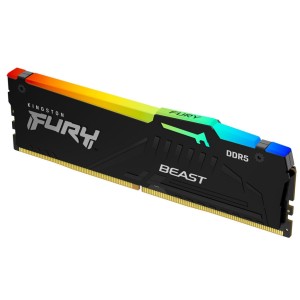 Модуль памяті для компютера DDR5 16GB 5200 MHz Beast Black RGB Kingston Fury (ex.HyperX) (KF552C40BBA-16)