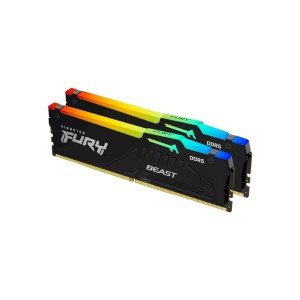 Модуль памяті для компютера DDR5 64GB (2x32GB) 4800 MHz FURY Beast RGB Kingston Fury (ex.HyperX) (KF548C38BBAK2-64)