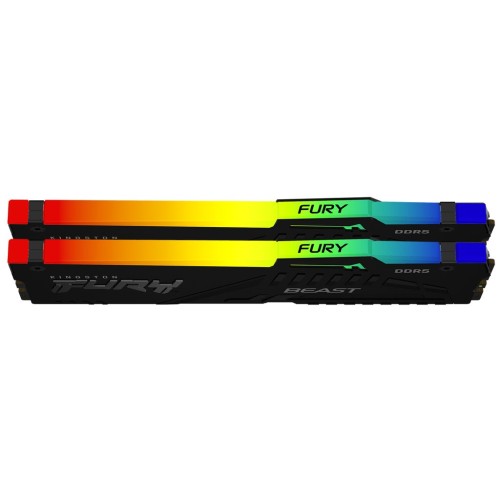 Модуль памяті для компютера DDR5 32GB 5200 MHz Beast RGB Kingston Fury (ex.HyperX) (KF552C40BBA-32)