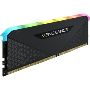 Модуль памяті для компютера DDR4 16GB 3600 MHz Vengeance RGB RS Black Corsair (CMG16GX4M1D3600C18)