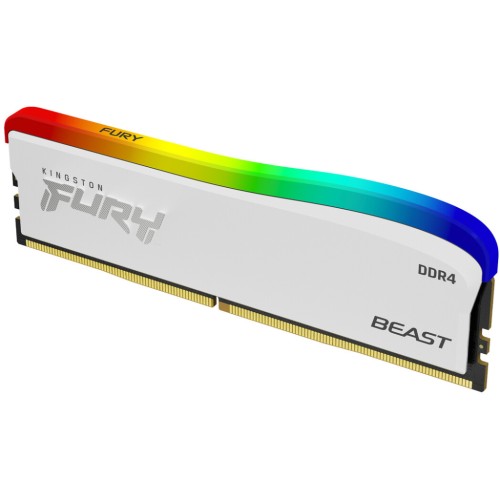 Модуль памяті для компютера DDR4 16GB 3600 MHz Beast White RGB SE Kingston Fury (ex.HyperX) (KF436C18BWA/16)