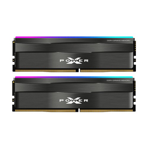 Модуль памяті для компютера DDR4 16GB (2x8GB) 3200 MHz XPOWER Zenith RGB Silicon Power (SP016GXLZU320BDD)