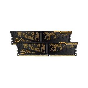 Модуль памяті для компютера DDR4 16GB (2x8GB) 3200 MHz Vulcan TUF Yellow Team (TLTYD416G3200HC16CDC01)