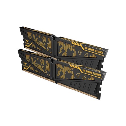 Модуль памяті для компютера DDR4 16GB (2x8GB) 3200 MHz Vulcan TUF Yellow Team (TLTYD416G3200HC16CDC01)