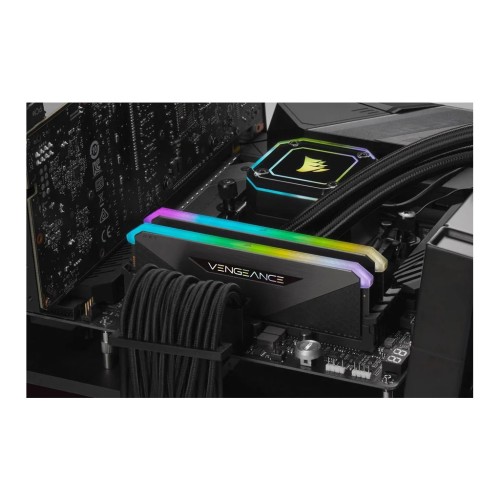 Модуль памяті для компютера DDR5 64GB (2x32GB) 5600 MHz Vengeance RGB Black Corsair (CMH64GX5M2B5600C36)