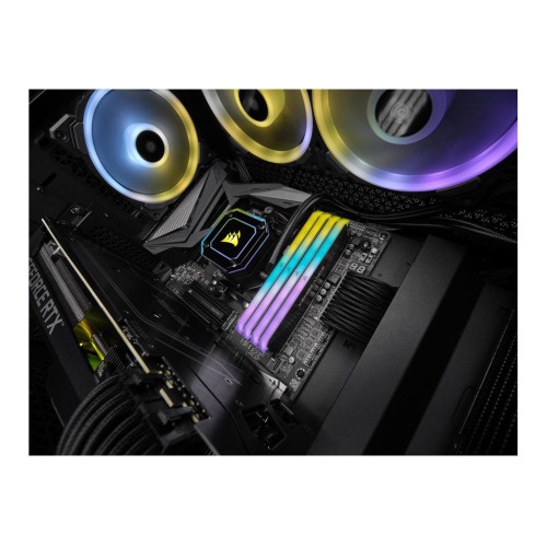 Модуль памяті для компютера DDR4 16GB (2x8GB) 3600 MHz Vengeance RGB Pro RT Black Corsair (CMN16GX4M2Z3600C16)