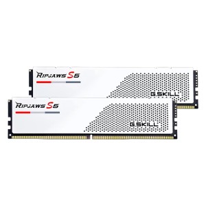 Модуль памяті для компютера DDR5 32GB (2x16GB) 6000 MHz Ripjaws S5 White G.Skill (F5-6000J3238F16GX2-RS5W)