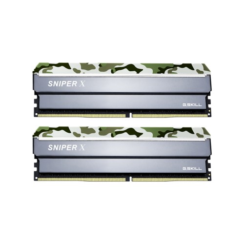 Модуль памяті для компютера DDR4 16GB (2x8GB) 3200 MHz SniperX Classic Camo G.Skill (F4-3200C16D-16GSXFB)