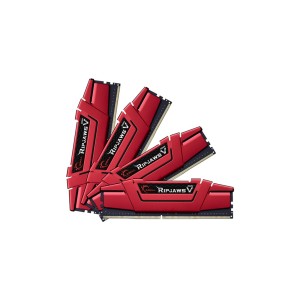 Модуль памяті для компютера DDR4 64GB (4x16GB) 3600 MHz Ripjaws V Red G.Skill (F4-3600C19Q-64GVRB)