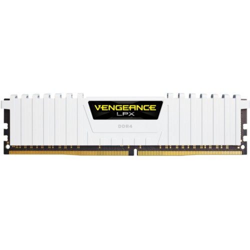 Модуль памяті для компютера DDR4 16GB (2x8GB) 3200 MHz Vengeance LPX White Corsair (CMK16GX4M2E3200C16W)