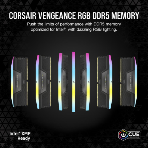 Модуль памяті для компютера DDR5 32GB (2x16GB) 5200 MHz Vengeance RGB Corsair (CMH32GX5M2B5200C40)