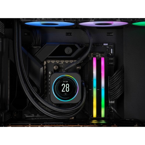 Модуль памяті для компютера DDR5 32GB (2x16GB) 5200 MHz Vengeance RGB White Corsair (CMH32GX5M2B5200C40W)