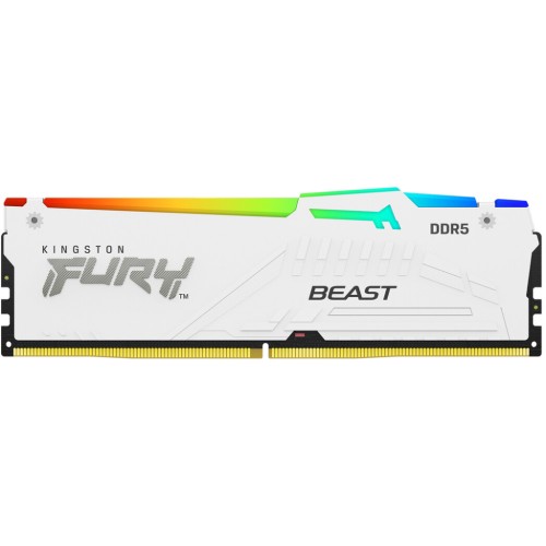 Модуль памяті для компютера DDR5 16GB 6000 MHz Beast RGB EXPO White Kingston Fury (ex.HyperX) (KF560C36BWEA-16)