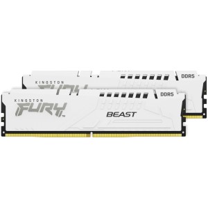 Модуль памяті для компютера DDR5 32GB (2x16GB) 5200 MHz Beast EXPO White Kingston Fury (ex.HyperX) (KF552C36BWEK2-32)