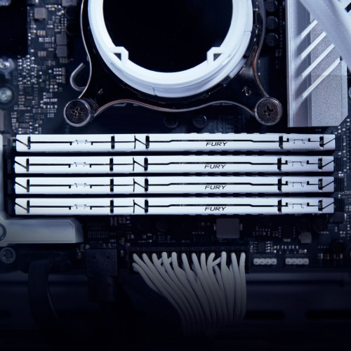 Модуль памяті для компютера DDR5 32GB 6000 MHz Beast EXPO White Kingston Fury (ex.HyperX) (KF560C36BWE-32)
