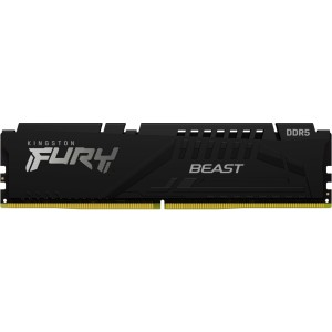 Модуль памяті для компютера DDR5 32GB 6000 MHz Beast Black Kingston Fury (ex.HyperX) (KF560C40BB-32)