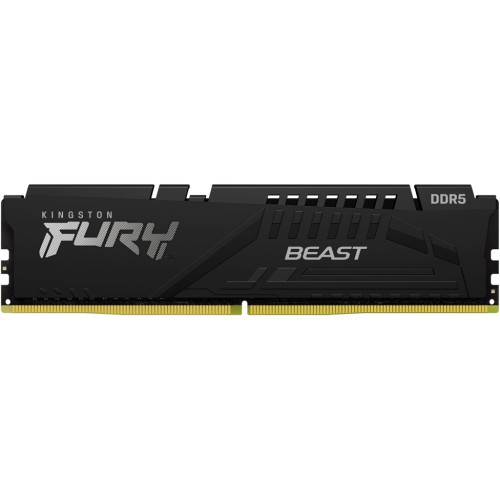 Модуль памяті для компютера DDR5 64GB (2x32GB) 5200 MHz Beast Black Kingston Fury (ex.HyperX) (KF552C40BBK2-64)