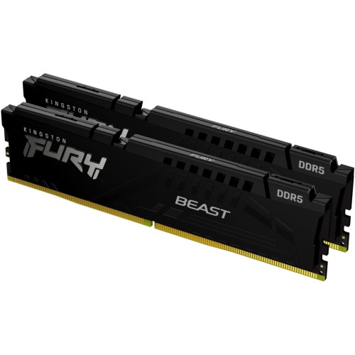 Модуль памяті для компютера DDR5 64GB (2x32GB) 6000 MHz Beast Black EXPO Kingston Fury (ex.HyperX) (KF560C36BBEK2-64)