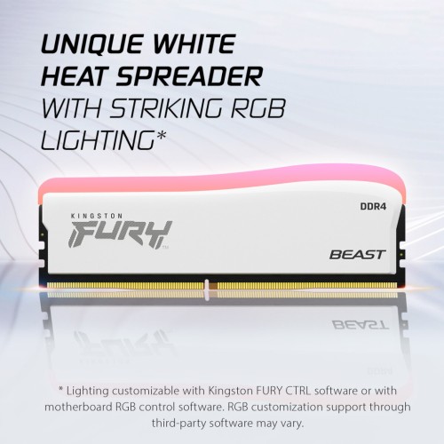 Модуль памяті для компютера DDR4 32GB (2x16GB) 3200 MHz Beast RGB Special Edition Kingston Fury (ex.HyperX) (KF432C16BWAK2/32)