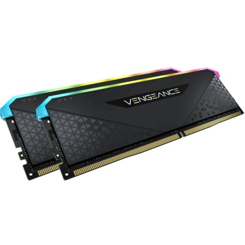 Модуль памяті для компютера DDR4 64GB (2x32GB) 3200 MHz Vengeance RGB RS Corsair (CMG64GX4M2E3200C16)