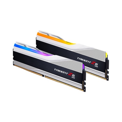 Модуль памяті для компютера DDR5 32GB (2x16GB) 7600 MHz Trident Z5 RGB Silver G.Skill (F5-7600J3646G16GX2-TZ5RS)