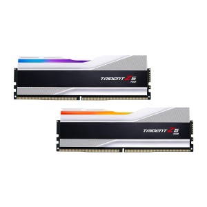 Модуль пам'яті для комп'ютера DDR5 32GB (2x16GB) 8000 MHz Trident Z5 RGB Silver G.Skill (F5-8000J3848H16GX2-TZ5RS)