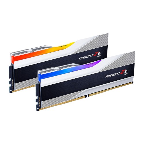 Модуль памяті для компютера DDR5 48GB (2x24GB) 8000 MHz Trident Z5 RGB Silver G.Skill (F5-8000J4048F24GX2-TZ5RS)