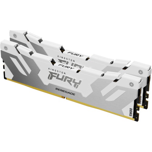 Модуль памяті для компютера DDR5 32GB (2x16GB) 6000 MHz Renegade White Kingston Fury (ex.HyperX) (KF560C32RWK2-32)