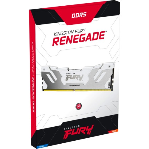 Модуль памяті для компютера DDR5 32GB (2x16GB) 6000 MHz Renegade White Kingston Fury (ex.HyperX) (KF560C32RWK2-32)