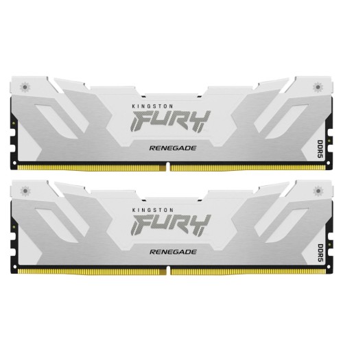 Модуль памяті для компютера DDR5 32GB (2x16GB) 6000 MHz Renegade White Kingston Fury (ex.HyperX) (KF560C32RWK2-32)