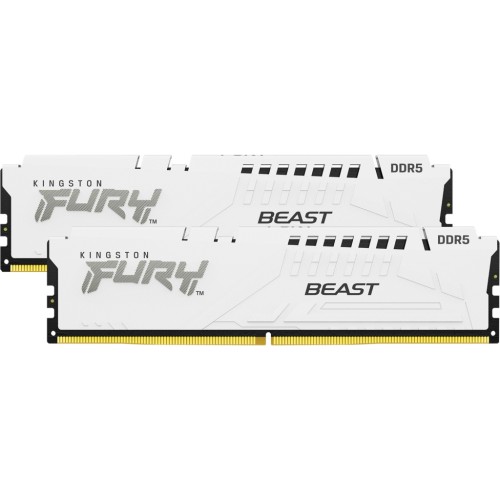 Модуль памяті для компютера DDR5 32GB (2x16GB) 5600 MHz Beast White Kingston Fury (ex.HyperX) (KF556C36BWEK2-32)