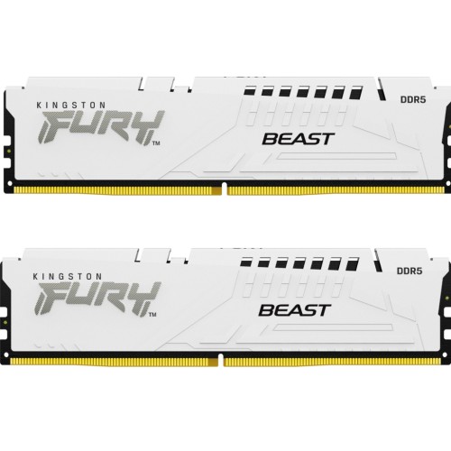 Модуль памяті для компютера DDR5 32GB (2x16GB) 5600 MHz Beast White Kingston Fury (ex.HyperX) (KF556C36BWEK2-32)