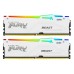 Модуль памяті для компютера DDR5 64GB (2x32GB) 5200 MHz Beast White RGB Kingston Fury (ex.HyperX) (KF552C36BWEAK2-64)