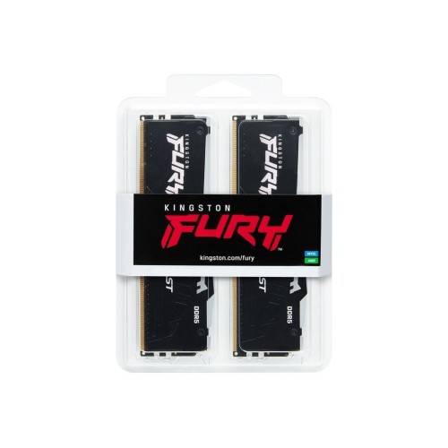 Модуль памяті для компютера DDR5 64GB (2x32GB) 5200 MHz Beast RGB Kingston Fury (ex.HyperX) (KF552C40BBAK2-64)