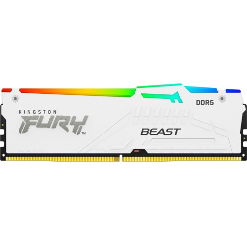 Модуль памяті для компютера DDR5 32GB 5200 MHz Beast White RGB Kingston Fury (ex.HyperX) (KF552C36BWEA-32)