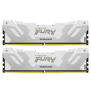 Модуль пам'яті для комп'ютера DDR5 64GB (2x32GB) 6000 MHz Renegade White Kingston Fury (ex.HyperX) (KF560C32RWK2-64)