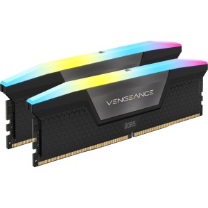 Модуль пам'яті для комп'ютера DDR5 96GB (2x48GB) 5200 MHz Vengeance RGB Black Corsair (CMH96GX5M2B5200C38)